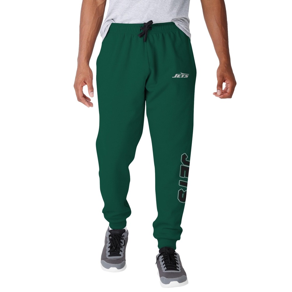 NWT FOCO NFL New York Jets Men's Green Jogger Sweatpants Medium